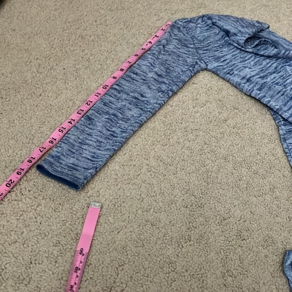 H&M Divided Side slit Blue Lightweight knit Heather Cardigan Sweater, xs - Picture 4 of 4